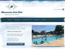 Tablet Screenshot of hammontonswimclub.com